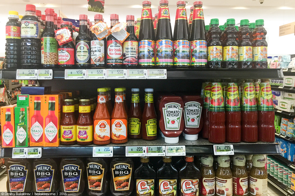 Продуктовый магазин в Сингапуре