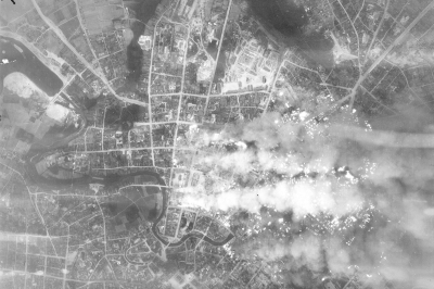 Аэрофотосъемка пожаров после налетов люфтваффе на Минск 24-25 июня 1941 года. Фото: waralbum.ru. Strana.Ru