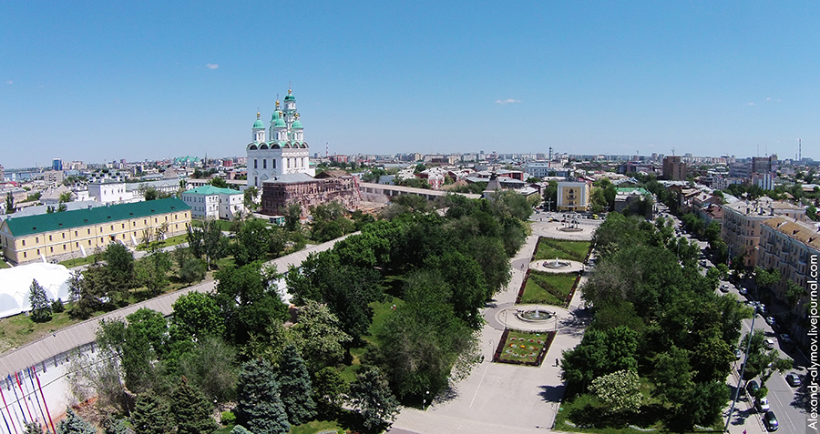 Астрахань вид сверху