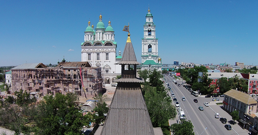 Астрахань вид сверху