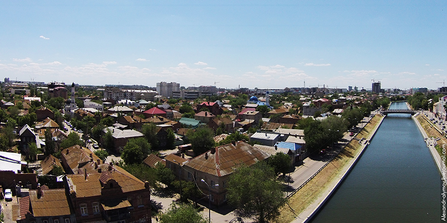 Астрахань вид сверху