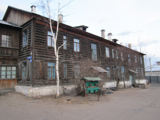 Один из бараков Железнодорожного района