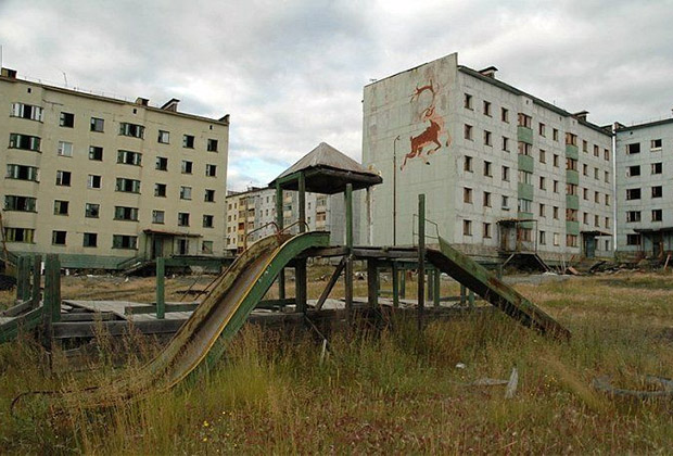 Кадыкчан — один из самых известных «городов-призраков» в России