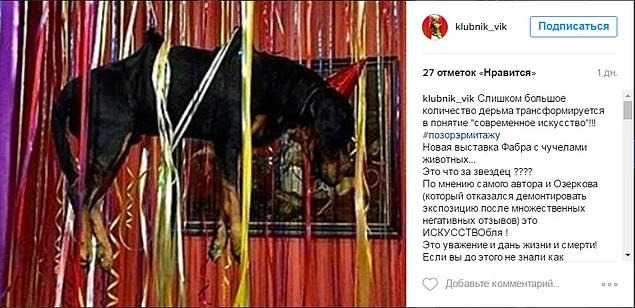 Особенно ужасно эта выставка смотрится в свете громкого дела о "хабаровских живодерках"