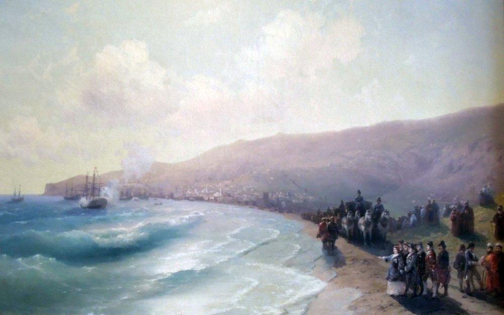 И. Айвазовский. Приезд Екатерины Великой в Феодосию. 1883 год.
