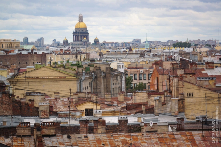 Вид Санкт-Петербурга с одной из высоких обзорных площадок. Фото: Игорь Стомахин / Strana.ru. Strana.Ru