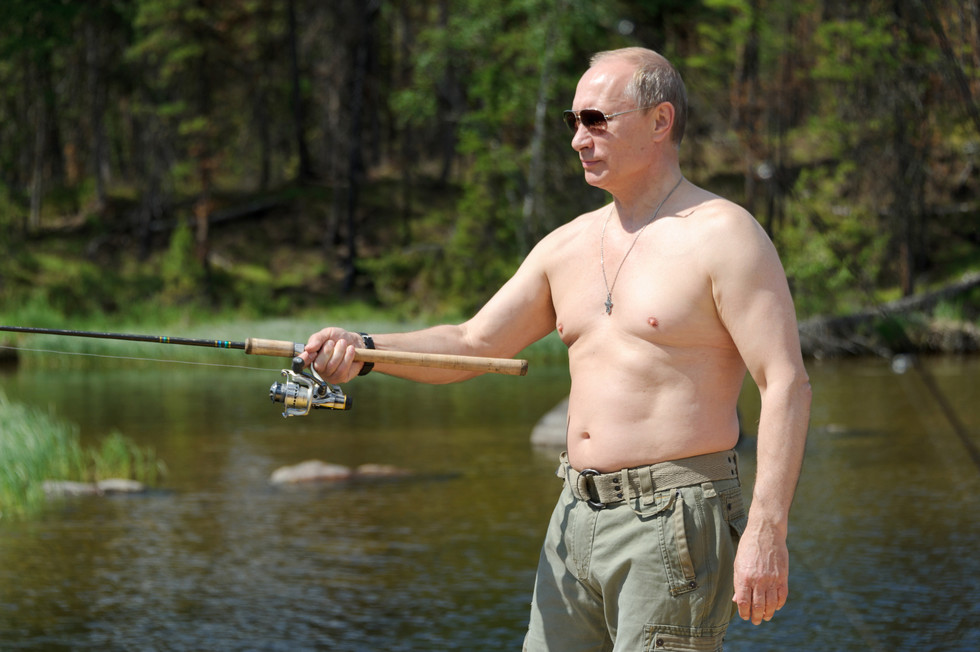 Владимир Путин на рыбалке в 2013 году. Фото: © РИА Новости/Алексей Никольский