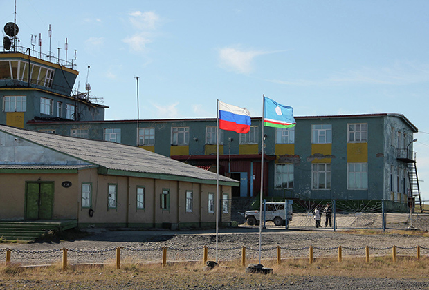Аэропорт в поселке Тикси в Якутии