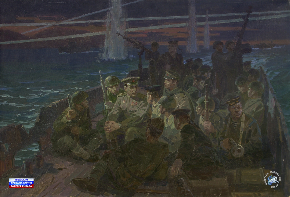 Мальцев Петр. Л.И.Брежнев под Новороссийском в 1943 году