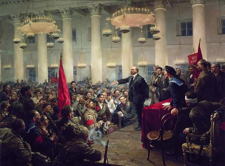 В.А. Серов. «Ленин провозглашает Советскую власть». Strana.Ru