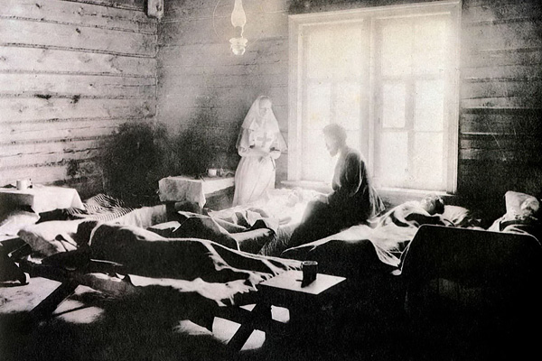 Во время эпидемии тифа в России,1891-1892 гг. Изображение: wikipedia.org