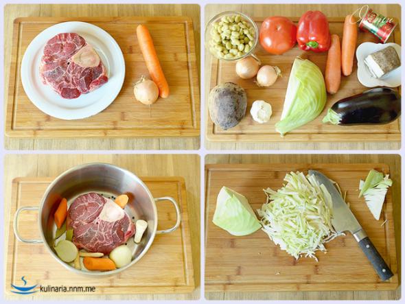 Украинская кухня. Гетманский борщ . 