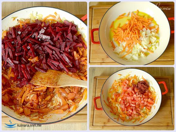 Украинская кухня. Гетманский борщ . 
