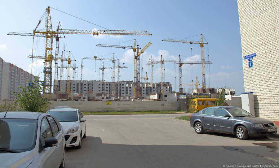 Строящийся микрорайон